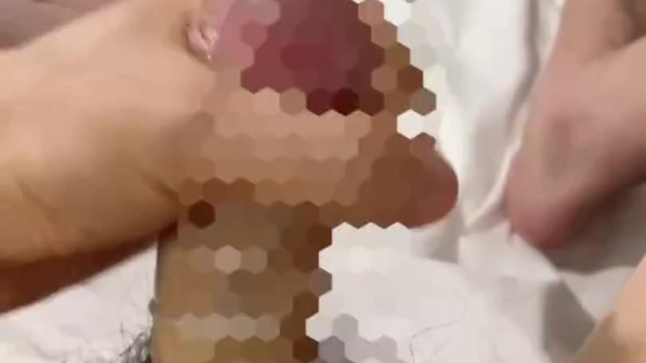 College Boy Masturbates with Condom