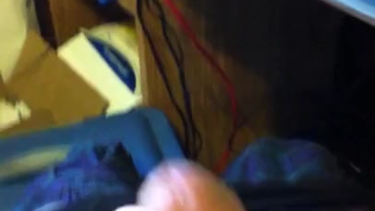 Hairy Guy Cums, Collects with Fingers