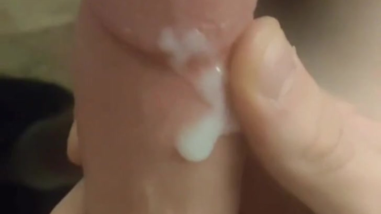 Guy Masturbates to Orgasm with Dripping Cum