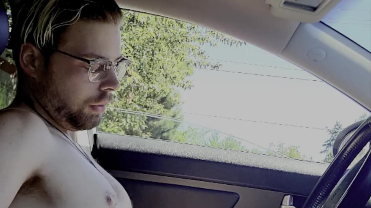 Guy Jerks Off in Public Car