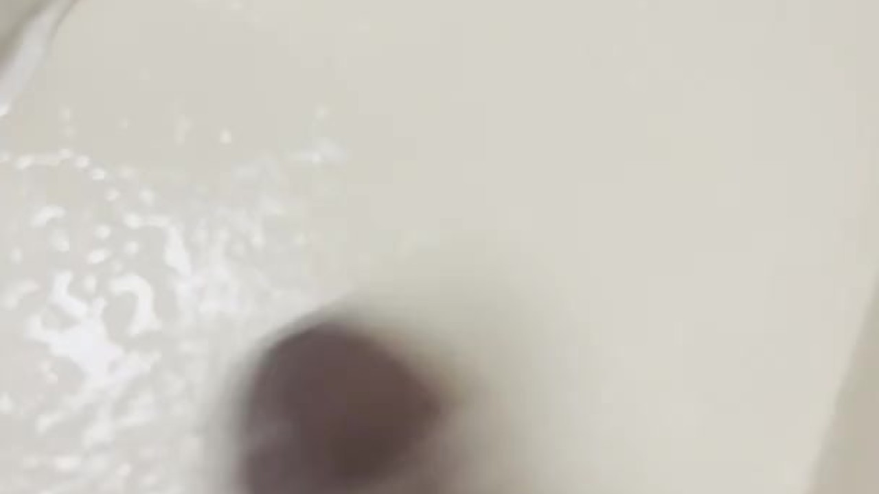 Big Black Cock Stroked in Shower