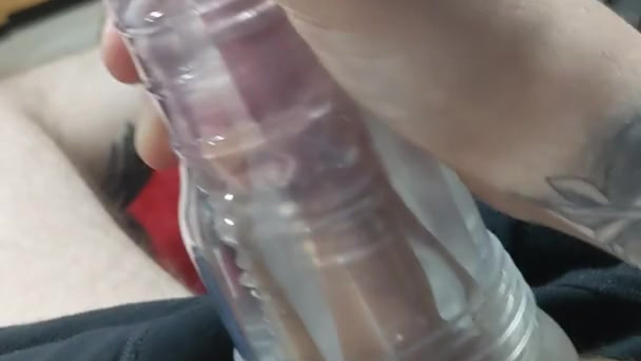 Tattooed Guy Masturbates with Fleshlight to Orgasm