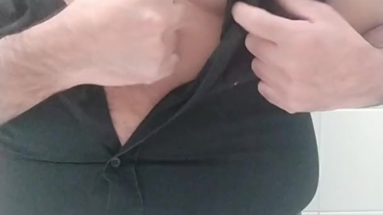 Guy Jerks Off in Office Toilet for Cumshot