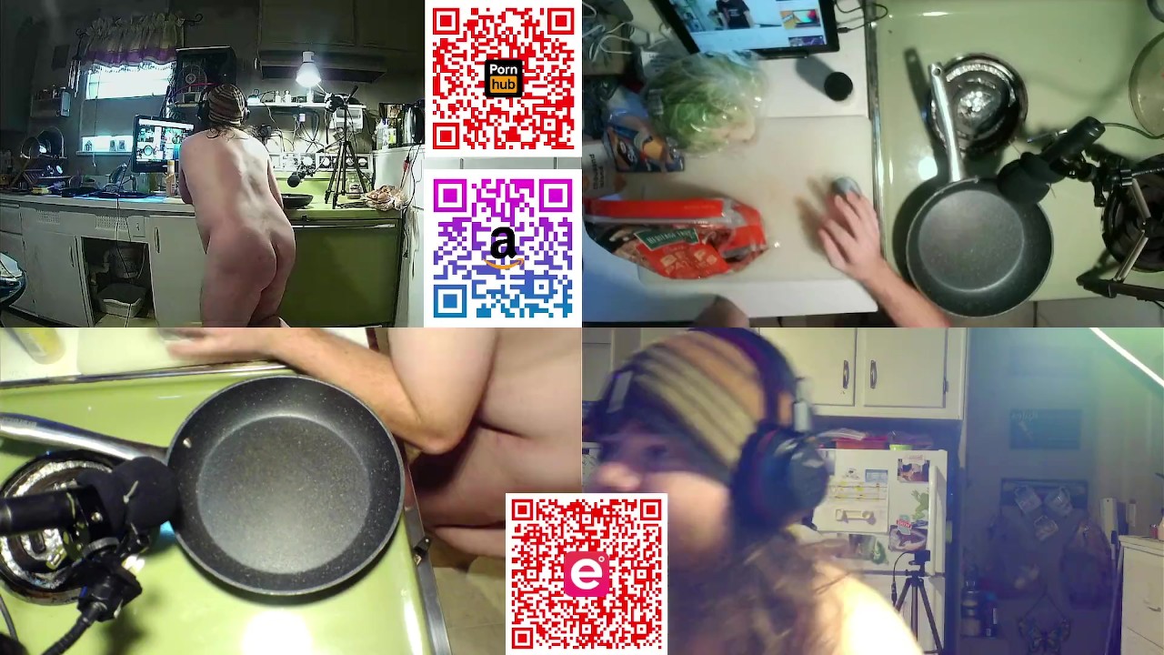Naked Guy Cooks on Live Stream