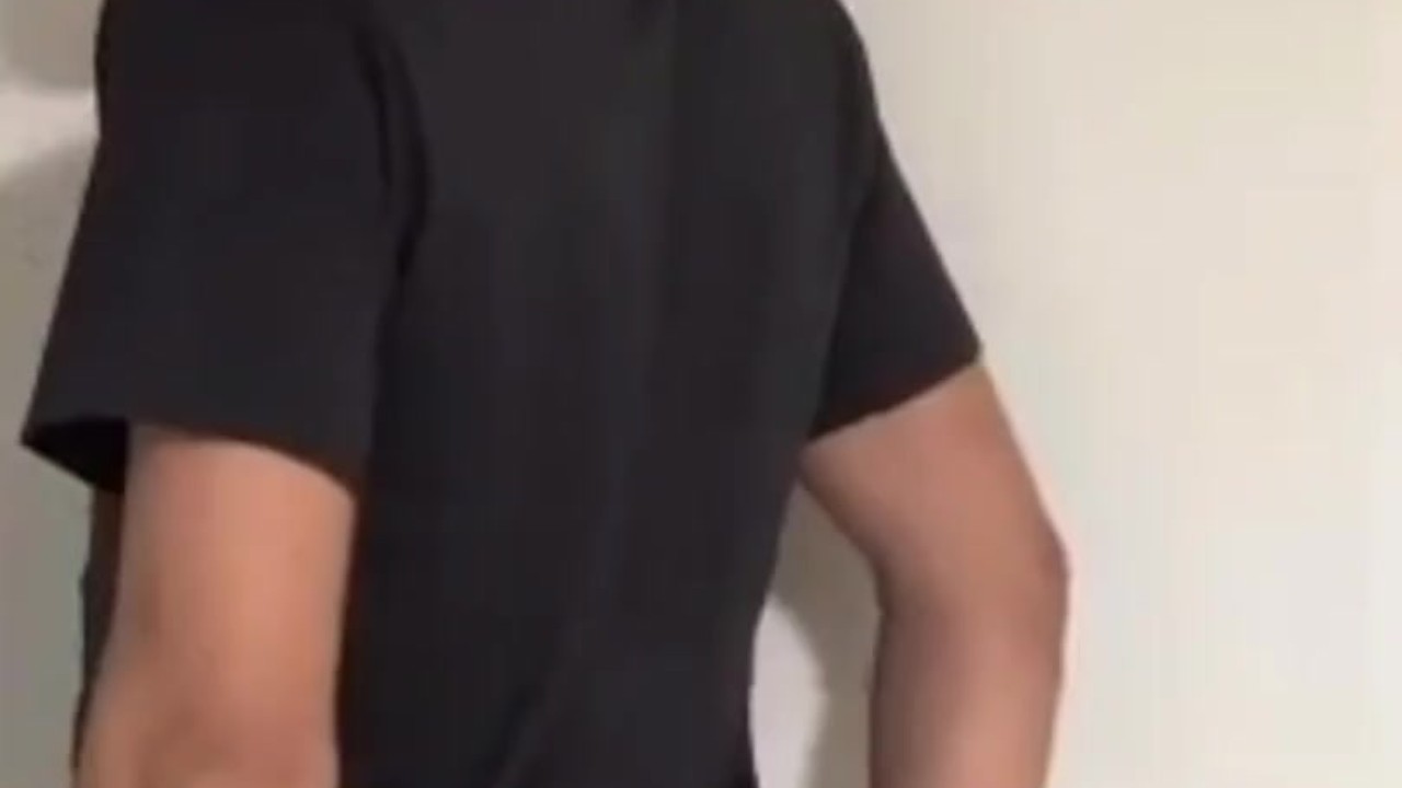 Guy Shows Off New Underwear