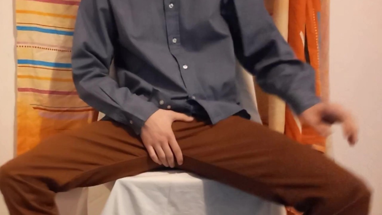 Businessman Fondles His Bulge in Suit