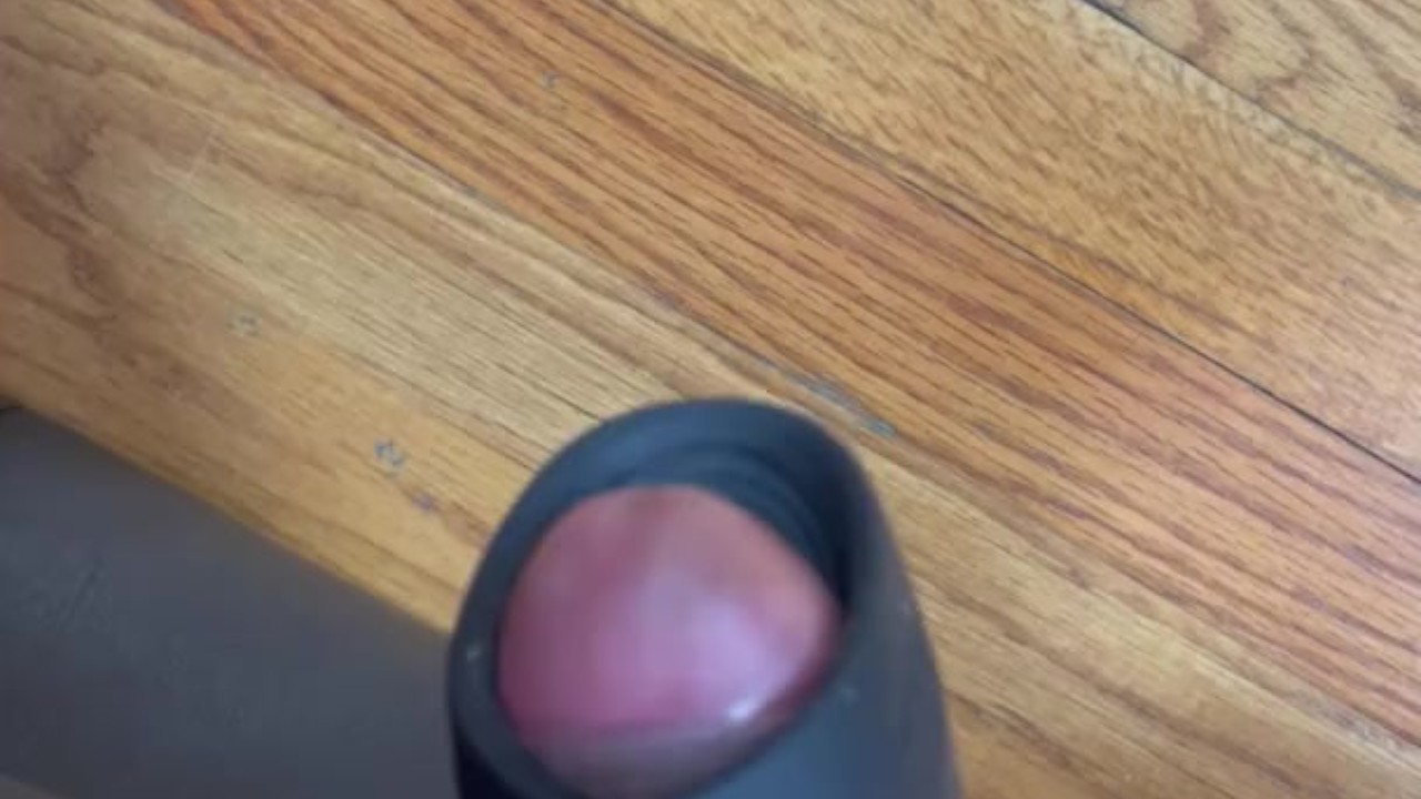 Close-up Cumshot with Vibrator and Huge Load