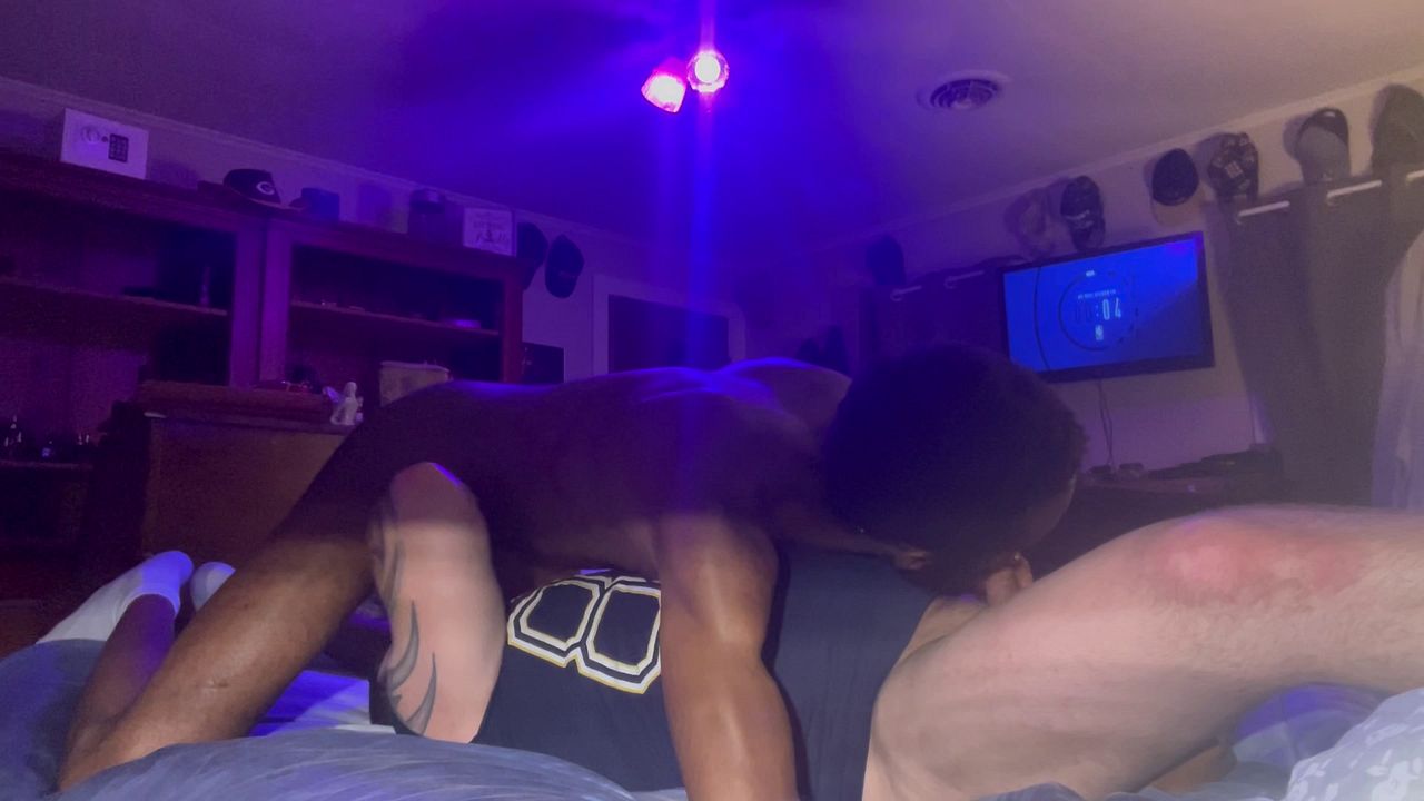 Horny Guys Engage in Sling Sex