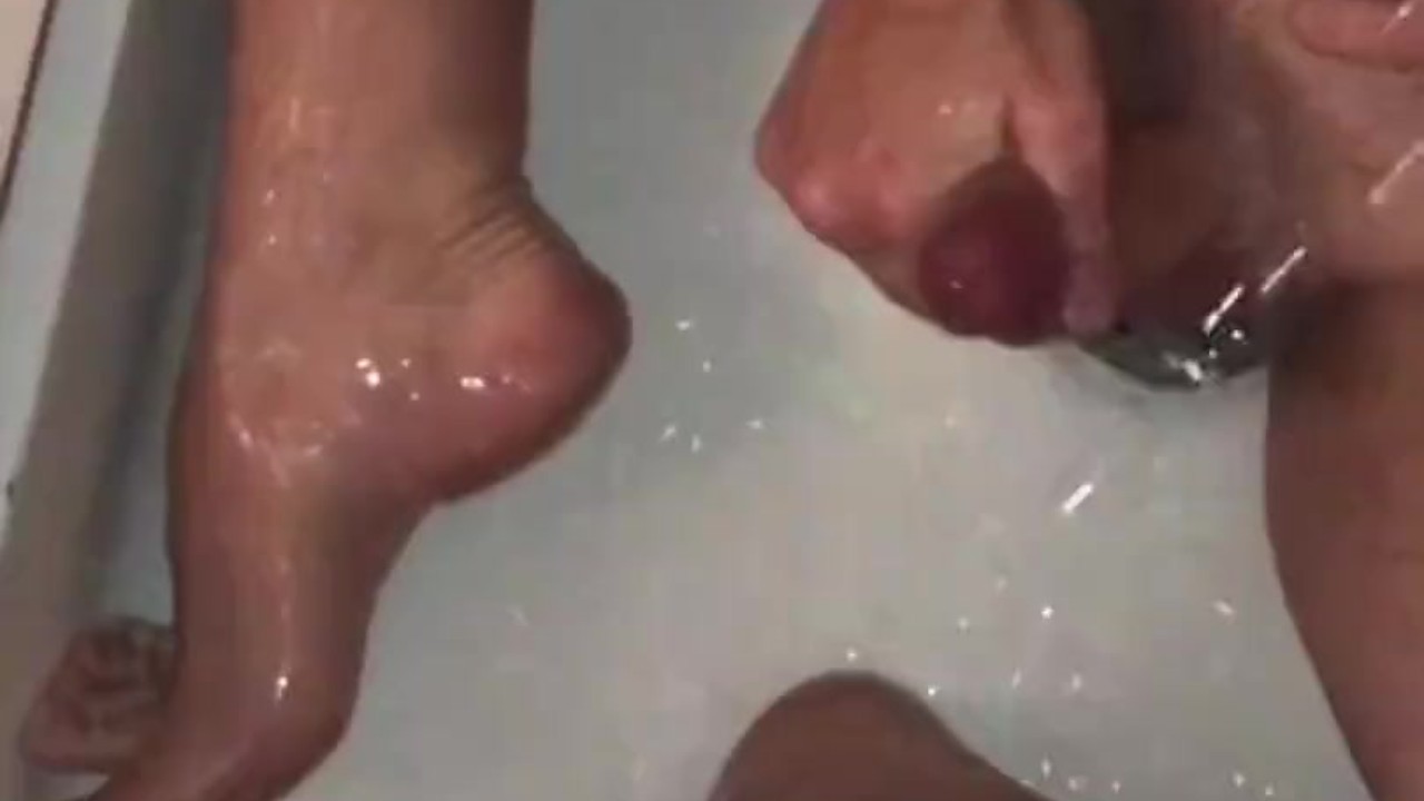 Guy Masturbates in Shower with Dildo Deep in Ass