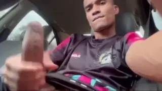 Young Twink Masturbates in Car at Public Location
