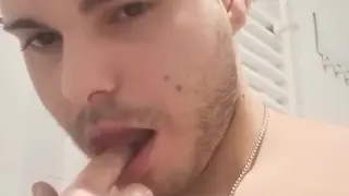 Young Twink Gets Pissed On During Blowjob