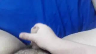 Young Twink Strokes His Cock While Watching Twitter