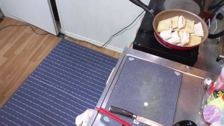 Japanese Twink Eats Cock While Eating Tofu