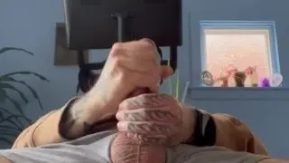 Huge Cock Jamie Nef Eagerly Takes Edging to Cum 11 Times