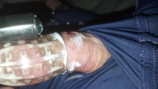 Solo Blowjob with Vibrating Toy Feels Amazing