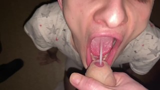 Young Passive Takes Cock and Gets Cum in Mouth