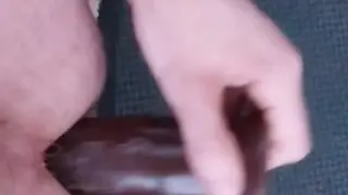 Huge Cock Uses Dildo for Rough Anal Play