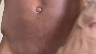 Man Fingers His Ass and Cums While Watching Himself